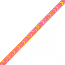 Ribbon text Arrows Pink-yellow